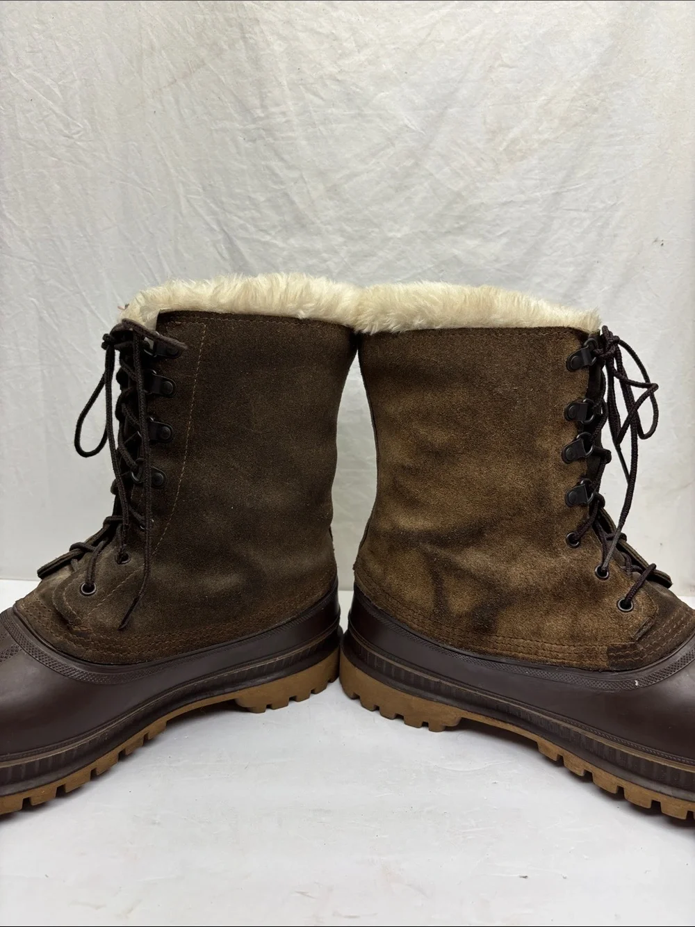 Sorel Crusader Men's Brown Insulated Lace-Up Winter Boots, SZ 12